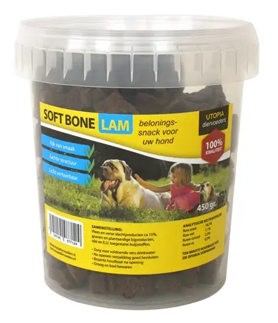 Utopia Soft Bones lam 450 g – zachte hondensnacks
