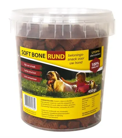 Utopia Soft Bones rund 450 g – zachte hondensnacks