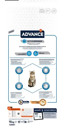 Advance kattenvoer Adult Kip/Rijst 15 kg – ondersteunt weerstand - Afbeelding 5