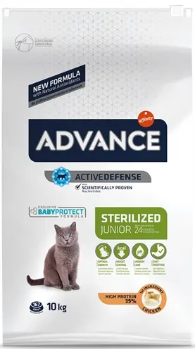 Advance kattenvoer Junior Sterilized Kip 10 kg - Afbeelding 4