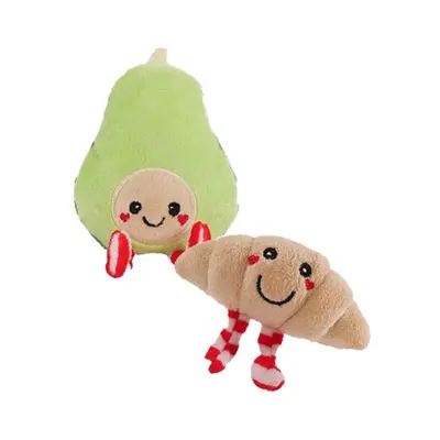 Rosewood kattenspeelset avocado en croissant – 2 stuks