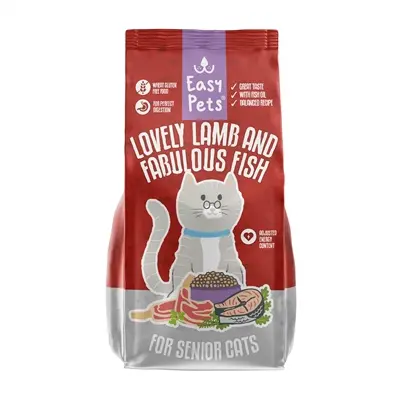 Easypets kattenvoer Senior Lovely Lamb & Fabulous Fish 1,5 kg