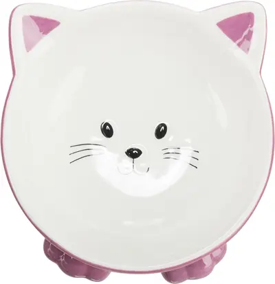 Trixie verhoogde voerbak kat kattenkop keramiek 14 cm – assorti - Afbeelding 7