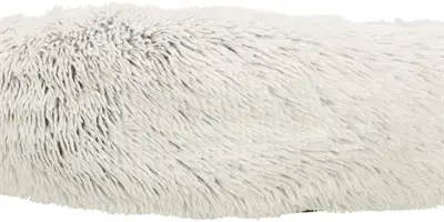 Trixie hondenmand Harvey rond wit-zwart 80 cm – langharig pluche - Afbeelding 3