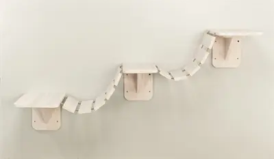 Trixie klim- en klauterladder voor de wand 150 x 30 cm – drie plateaus - Afbeelding 7