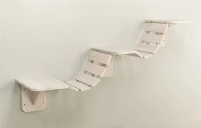 Trixie klim- en klauterladder voor de wand 150 x 30 cm – drie plateaus - Afbeelding 11