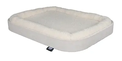 Ebi vensterbankmand Kyo wit 50 x 40 x 6 cm – met klem, schapenvacht-look