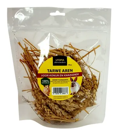 Utopia tarwe-aren 100 g – natuurlijke snack voor konijnen en knaagdieren
