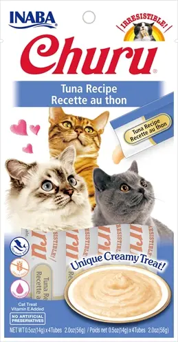 Inaba Churu kattensnack tonijn 4 x 14 g – romige crème