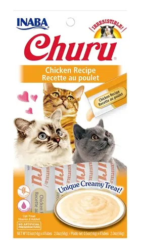 Inaba Churu kattensnack kip 4 x 14 g – romige crème