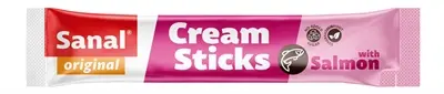 Sanal Cream Sticks kat zalm 5 x 15 g – romige kattensnack - Afbeelding 4