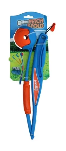 Chuckit Fetch & Fold 25M Launcher werpstok 63 cm – opvouwbaar, met bal