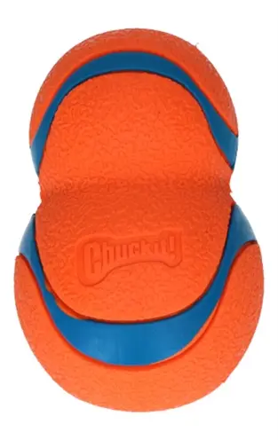 Chuckit Ultra Tumbler hondenbal 11,5 x 7,6 cm – natuurrubber, drijft