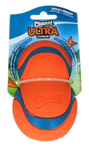 Chuckit Ultra Tumbler hondenbal 11,5 x 7,6 cm – natuurrubber, drijft - Afbeelding 3