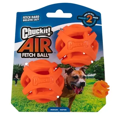 Chuckit Breathe Right Fetch Ball hondenbal M 6 cm – set van 2