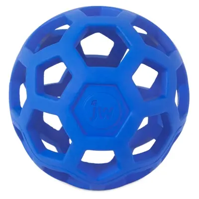 JW Hol-Ee Roller hondenbal S 7,5 cm – rubber, vulbaar met snacks, assorti - Afbeelding 6