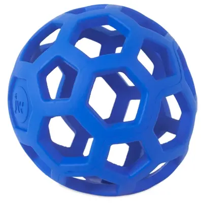 JW Hol-Ee Roller hondenbal S 7,5 cm – rubber, vulbaar met snacks, assorti - Afbeelding 7