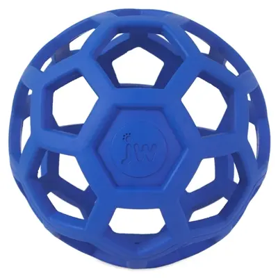 JW Hol-Ee Roller hondenbal L 14 cm – rubber, vulbaar met snacks, assorti - Afbeelding 6