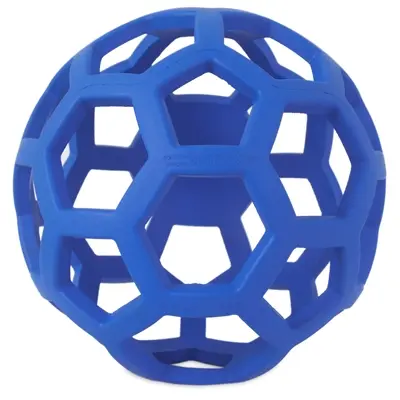 JW Hol-Ee Roller hondenbal L 14 cm – rubber, vulbaar met snacks, assorti - Afbeelding 8