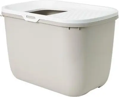 Savic kattenbak Hop In wit/mokka 58,5 x 39 x 39,5 cm – boveninstap - Afbeelding 8