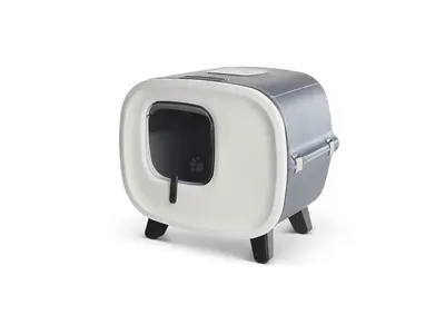 Savic kattenbak Mira Deluxe antraciet 55,5 x 44 x 49,5 cm – op pootjes - Afbeelding 4