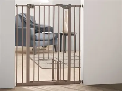Savic Dog Barrier afsluithek grijs 107 cm – met kleine deur