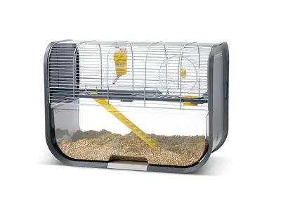 Savic hamsterkooi Geneva antraciet/zilver 60 x 29 x 44 cm