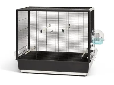 Savic vogelkooi Primo 60 Knock Down zwart 80 x 50 x 70 cm – uitschuiflade
