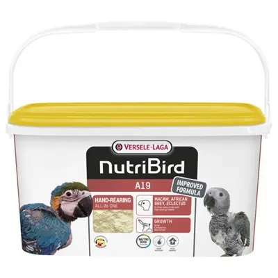 Nutribird A19 papegaaienvoer handopfok 3 kg – volledig vogelvoer