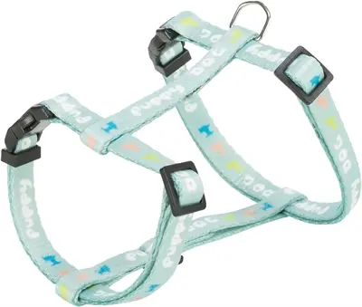 Trixie puppytuig Junior met riem mintgroen M-L 27-45 cm – riem 2 m