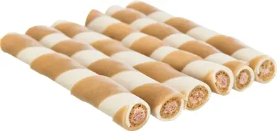 Trixie kauwrol gevuld met kip 10 cm – 100 stuks - Afbeelding 2