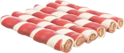 Trixie kauwrol gevuld met eend 10 cm – glutenvrij, 100 stuks - Afbeelding 4