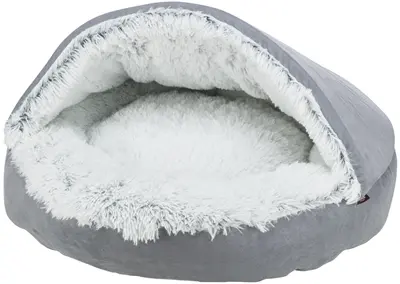 Trixie hondenmand Donut Harvey grijs/wit-zwart 70 cm – velours en pluche