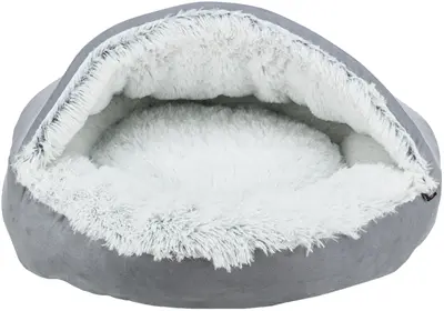 Trixie hondenmand Donut Harvey grijs/wit-zwart 70 cm – velours en pluche - Afbeelding 4
