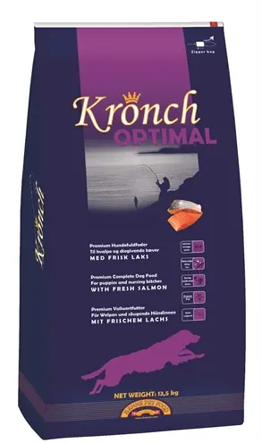 Kronch hondenvoer Optimal Puppy 13,5 kg – zalm en vis, licht verteerbaar