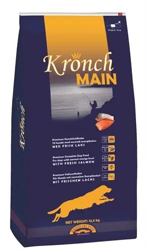 Kronch hondenvoer Main Senior 13,5 kg – zalm en vis, licht verteerbaar