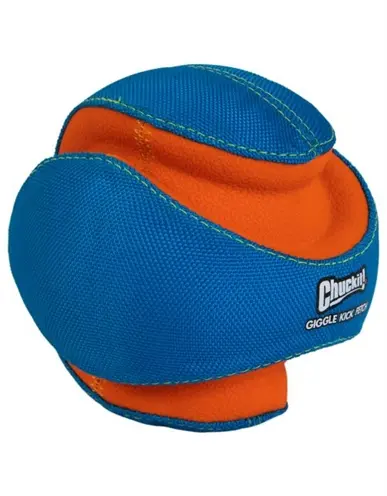 Chuckit Giggle Kick Fetch hondenbal 14 cm – met lachend geluid - Afbeelding 5
