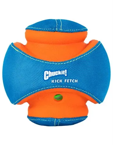 Chuckit Giggle Kick Fetch hondenbal 14 cm – met lachend geluid - Afbeelding 6