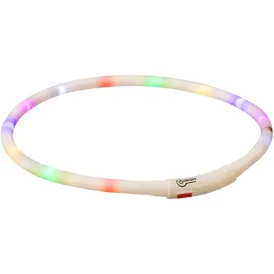 Trixie lichtgevende halsband Flash Lichtring siliconen 70 cm