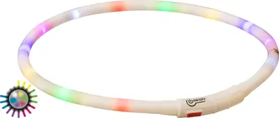 Trixie lichtgevende halsband Flash Lichtring siliconen 70 cm - Afbeelding 7