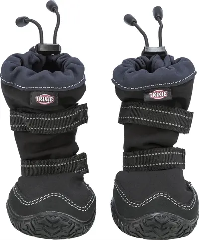 Trixie pootbescherming Walker Active Long zwart L – hondenschoenen, 2 stuks