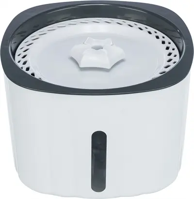 Trixie drinkfontein Flower wit/grijs 2 liter – kunststof, met USB - Afbeelding 5
