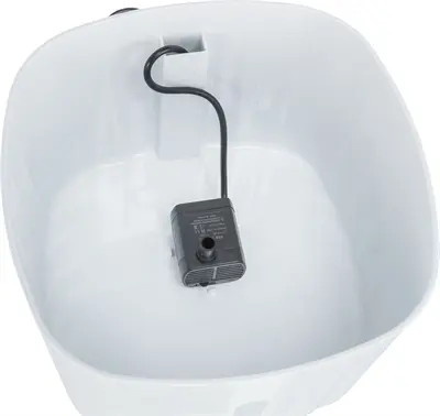 Trixie drinkfontein Flower wit/grijs 2 liter – kunststof, met USB - Afbeelding 10