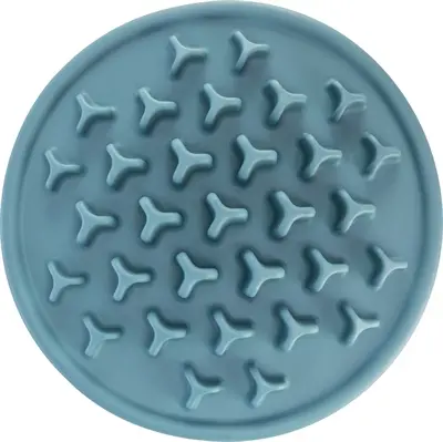Trixie slowfeeding voermat Pillars TPE blauw 35 x 35 cm - Afbeelding 2