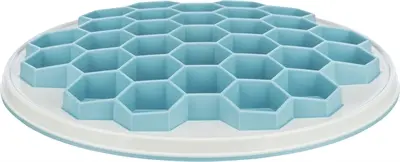 Trixie slowfeeding voerplaat Hive grijs/blauw 30 cm – honinggraat - Afbeelding 2