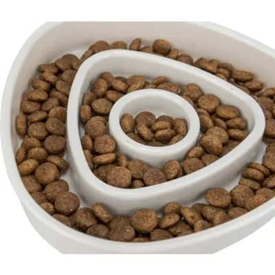 Trixie anti-schrokbak voor katten Slowfeeding grijs 15 x 15 cm - Afbeelding 5