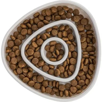 Trixie anti-schrokbak voor katten Slowfeeding grijs 15 x 15 cm - Afbeelding 7