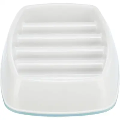 Trixie voerbak slowfeeding kunststof/TPR grijs 21 x 14 cm – kat - Afbeelding 4