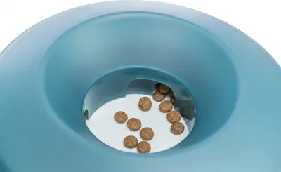 Trixie Slowfeeding Rocking Bowl 23 cm 500 ml – anti-schrokbak, grijs/blauw - Afbeelding 8