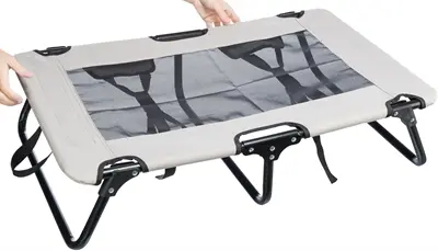 Trixie hondenligbed Stretcher grijs/zwart 99 x 60 x 19 cm – inklapbaar - Afbeelding 4